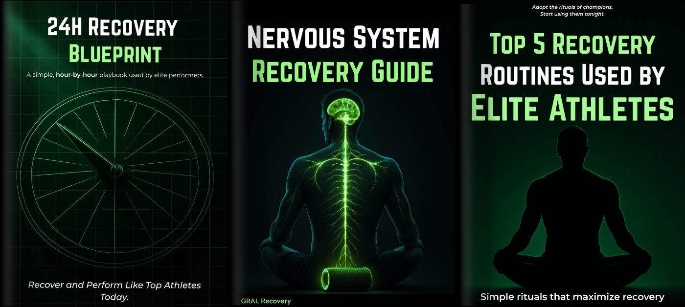 GRAL Titan massage gun with included elite Central Nervous System recovery guides