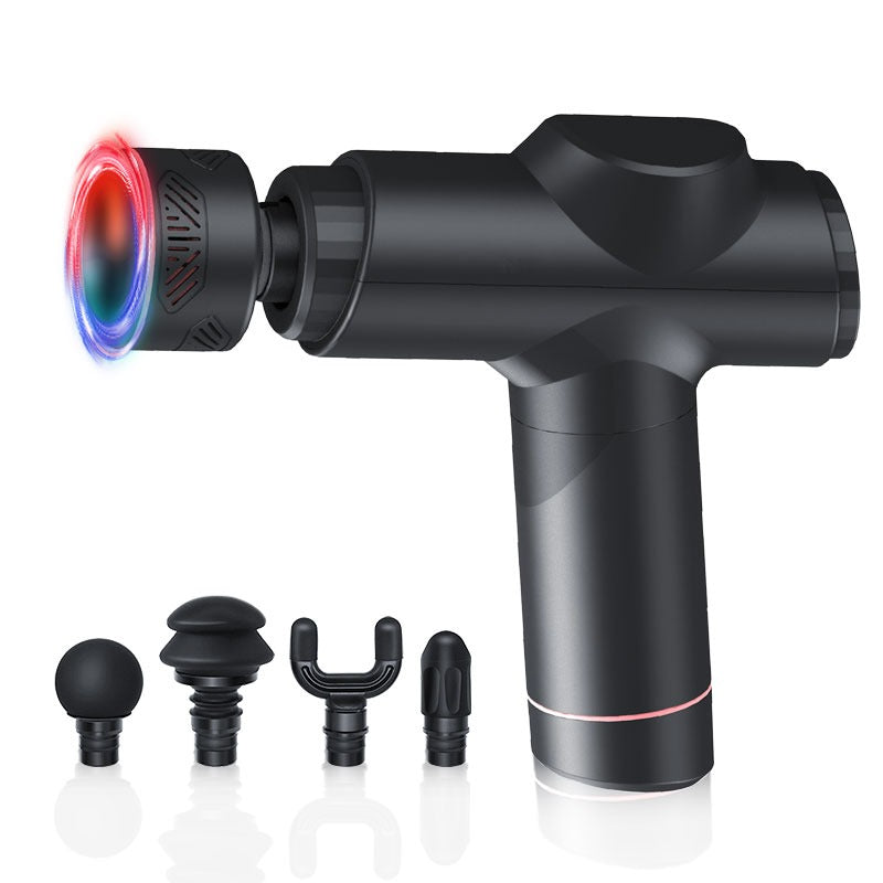 GRAL Titan massage gun with hot and cold therapy head and included attachment heads